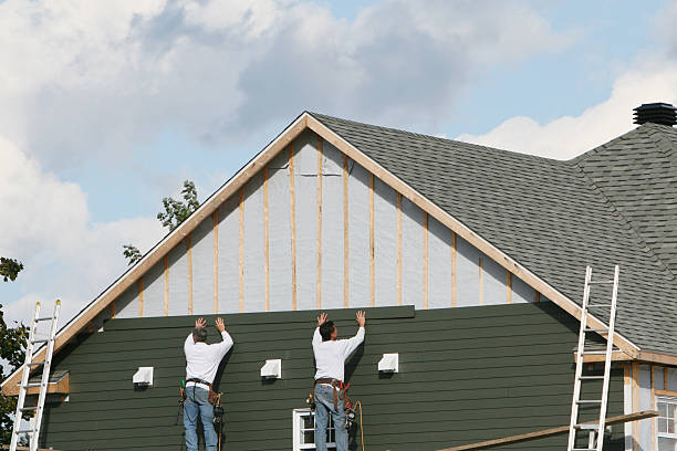 Professional Siding Repair technician working in Blanchester, OH